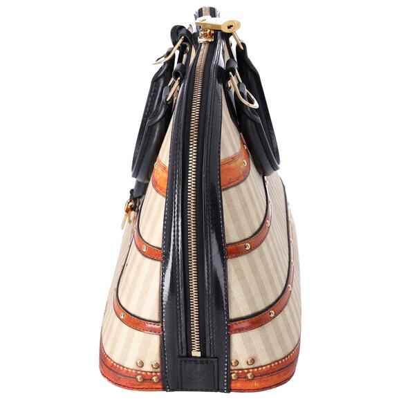 Louis Vuitton Time Trunk Alma PM Satchel Beige Multi - Picture 8 of 9